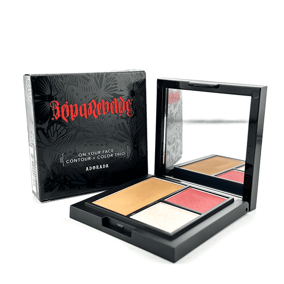 Reina Rebelde On Your Face Contour + Color Trio - Adorada - 7 g / 0.25 oz | Sculpt & Glow