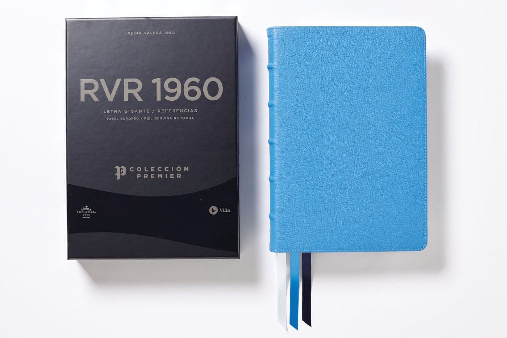 Reina Valera 1960 Biblia Letra Gigante, Coleccin Premier, Azul, Interior a DOS Colores: Edicin Limitada (Other)