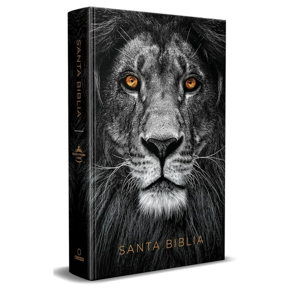 Reina Valera 1960 Large Print Hardcover Bible with Lion of Judah, Manual Size