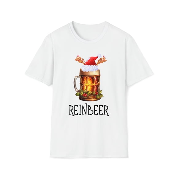 Reinbeer Funny Drinking, Gildan Unisex Softstyle Shirt, Graphic Tee, S-3XL