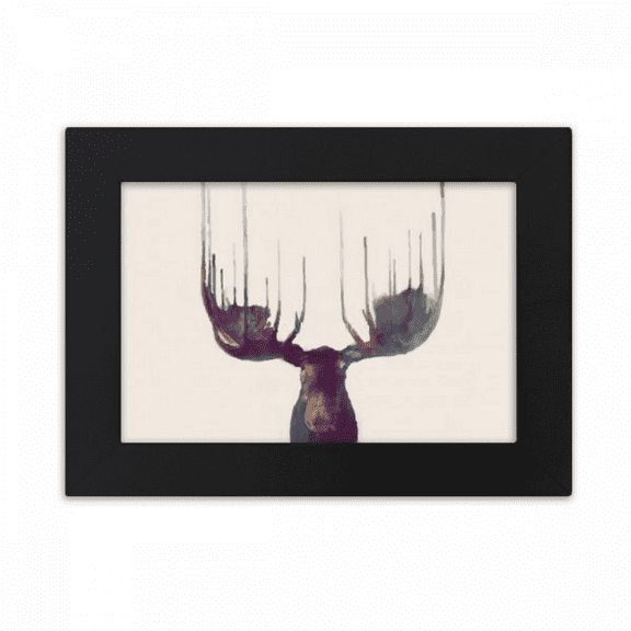 Reindeer Animal Head Artistic Effect Colourful Desktop Photo Frame Ornaments Picture Art Painting