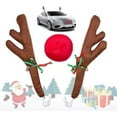 thumbnail image 1 of Reindeer Antlers & Nose for Christmas Car Decorations Kit with Reindeer Antler, Xmas Jingle Bells & Nose for Christmas Costume Accessory Set, Suitable for Xmas Holidays Decor, 1 of 1