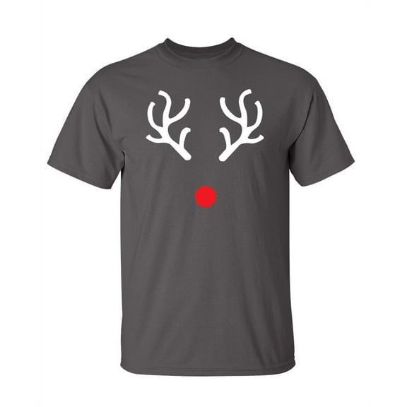 Reindeer Antlers Novelty Humor Graphic Tees Men Animal Lover Hilarious Funny SarcasticT Shirt