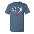 thumbnail image 1 of Reindeer Antlers Novelty Humor Graphic Tees Men Animal Lover Hilarious Funny SarcasticT Shirt, 1 of 5