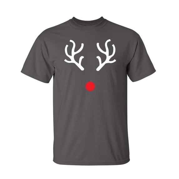 Reindeer Antlers Sarcastic Humor Graphic Novelty Super Soft Ring Spun Funny T Shirt
