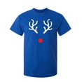 thumbnail image 1 of Reindeer Antlers Sarcastic Humor Graphic Novelty Super Soft Ring Spun Funny T Shirt, 1 of 3