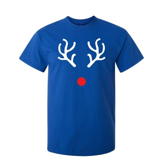 Reindeer Antlers Sarcastic Humor Graphic Novelty Super Soft Ring Spun Funny T Shirt