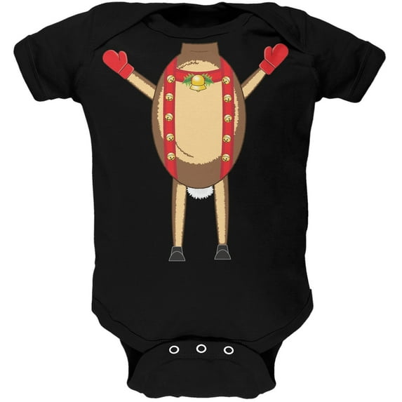 Reindeer Body Costume Infant Black Bodysuit - 3-6 months