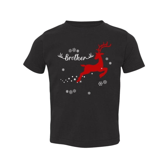 Reindeer Brother T-Shirt Toddler -Smartprints Designs, 3 Toddler