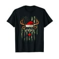 thumbnail image 1 of Reindeer Camo American Flag Christmas Pajama X-Mas Veteran T-Shirt, 1 of 5