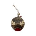 thumbnail image 1 of Reindeer Christmas Countdown Ornament, 4x4 Inches, Holiday Tree Decoration, Rustic Wooden Design, 1 of 4
