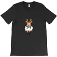 thumbnail image 1 of Reindeer Christmas Funny For December 25th Jesus' Birth Holiday Graphic T-Shirt - New Arrival G11290, Up to 5XL, 1 of 2