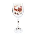 thumbnail image 1 of Reindeer Christmas Holiday Stemware 12oz, Wine Glass with Smooth 2D Print, Festive Xmas Party Table Decor & Hostess Gift for Wine Lovers & Family, 1 of 4