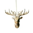 thumbnail image 1 of Reindeer Christmas Ornament - Standing Gold Deer for Tree Decorations - Holiday Keepsake Gift, Reindeer Themed for Fireplace Living Room Dining Table Christmas Decoration, 1 of 7