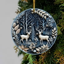 Reindeer Christmas Ornaments 2025, Scandinavian Christmas Decorations, Animal Christmas Tree Decorations, Ornament Keepsake for Women Men and Friends, Reindeer Christmas Decoration Hanging for Family