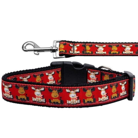 Reindeer Christmas Pet Dog Cat Nylon Collar or Leash