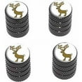 thumbnail image 1 of Reindeer Christmas Tire Rim Wheel Aluminum Valve Stem Caps, Multiple Colors, 1 of 1