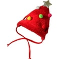 thumbnail image 1 of Reindeer Christmas Tree Headwear Hat for Pet Decorations Reindeer Star Pompoms Christmas Dog Headwear Photo Props, 1 of 14