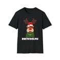 thumbnail image 1 of Reindeer Coffee, Gildan Unisex Softstyle Shirt, Brewdolph Graphic Tee S-3XL, 1 of 4