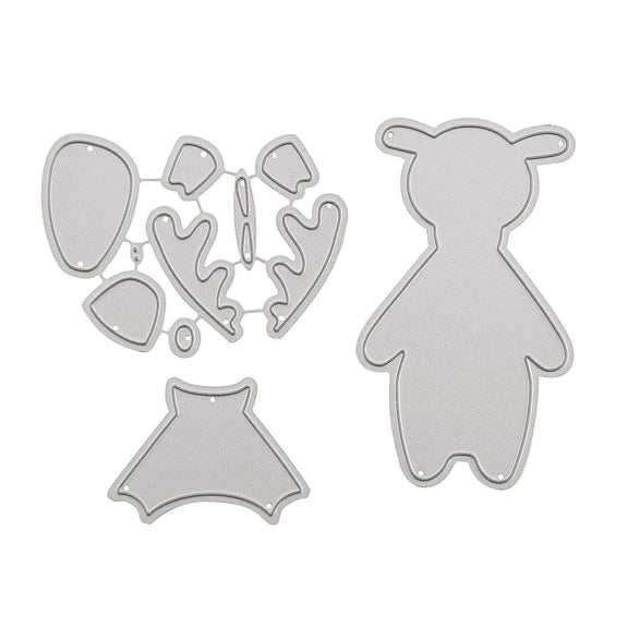 Reindeer Cutting Die - Craft Supplies - 3 Pieces