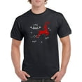thumbnail image 1 of Reindeer Dad T-Shirt Men -Smartprints Designs, Male Medium, 1 of 3