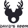 thumbnail image 1 of Reindeer Design Customized Wall Art Vinyl Decal - Custom Vinyl Wall Art - Personalized Name - Baby Girls Boys Kids Bedroom Decal Room Wall Art Stickers Decoration Size (20x20 inch), 1 of 3