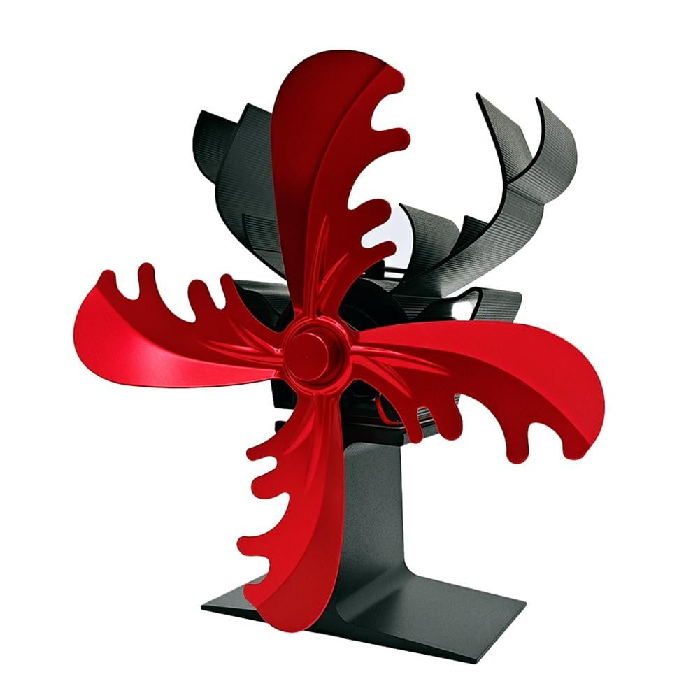Reindeer Design Fireplace Fan Wood Stove Fan Heat Powered Log Burner ...