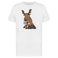 thumbnail image 1 of Reindeer Drinking Coffee Alone Tee Men's -Image by Shutterstock, 1 of 2