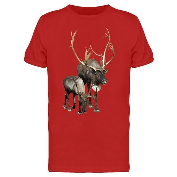 Reindeer Family T-Shirt Men -Image by Shutterstock, Male x-Large
