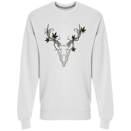 Reindeer Head Of Ganja Sweatshirt Men -Image by Shutterstock, Male 3X-Large