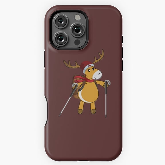 Reindeer Hiking Mountains Phone Case for iPhone 11 12 13 14 15 16 17 Pro Max