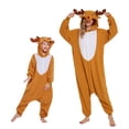 thumbnail image 1 of Reindeer Onesie Adult CANASOUR Christmas Pajamas Polyester Animal Cosplay Suit Medium, 1 of 6