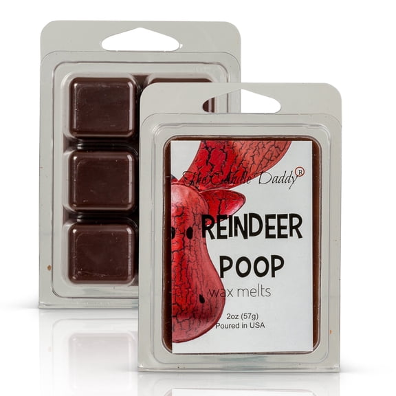 Reindeer Poop - Funny Christmas Coffee Scented - 1 Pack - 2 Ounces - 6 Cubes