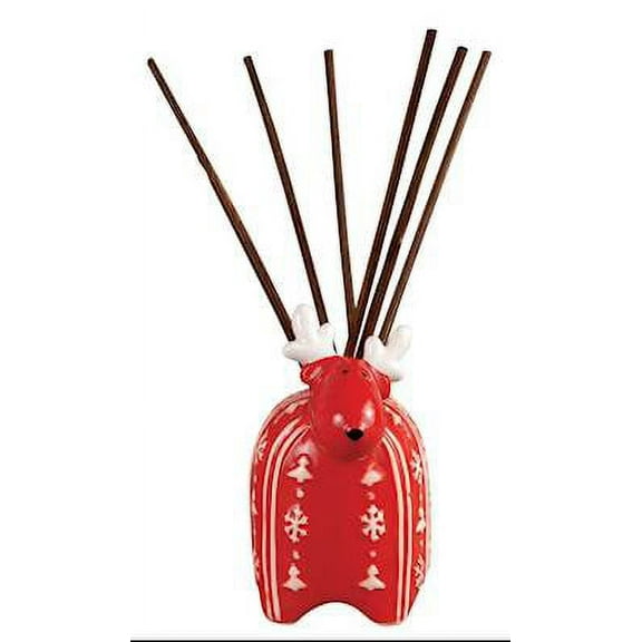 Reindeer Red White Reed Diffuser Crimson Fragrance by Pomeroy