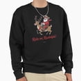thumbnail image 1 of Reindeer Rider Cowboy Unisex Sweatshirt Funny Christmas Retro Vintage Holiday Graphic G3369, Up to Size 5XL, 1 of 2