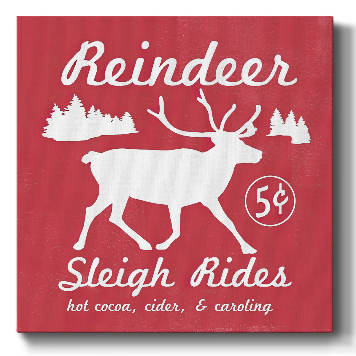 Reindeer Rides I- Gallery Wrapped Canvas
