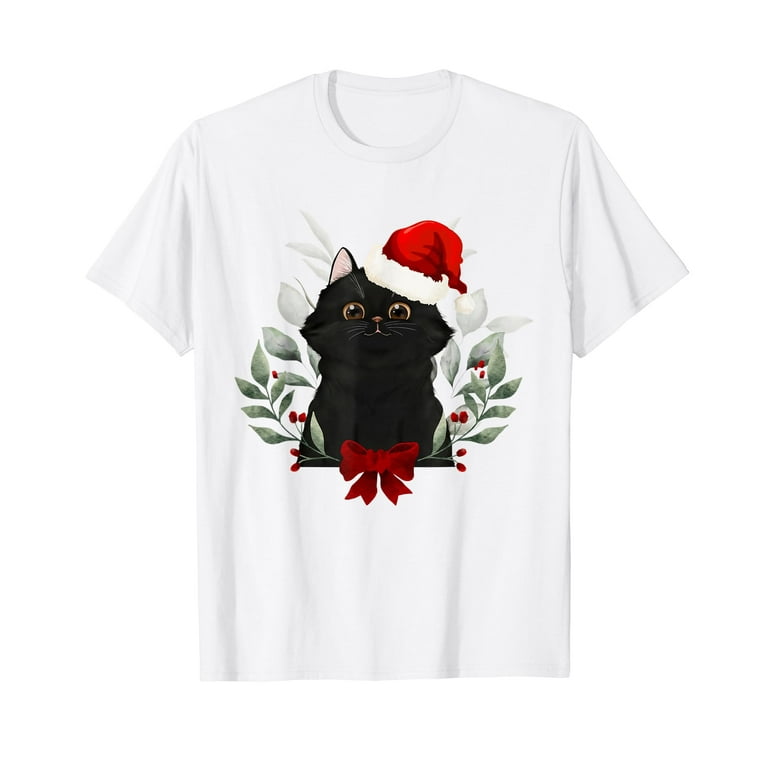 Santa Cat Christmas Lights Cat Lover Gift Cat Christmas Gift T-Shirt Santa Cat Christmas Lights Cat Lover Gift Cat Christmas Gift T-Shirt