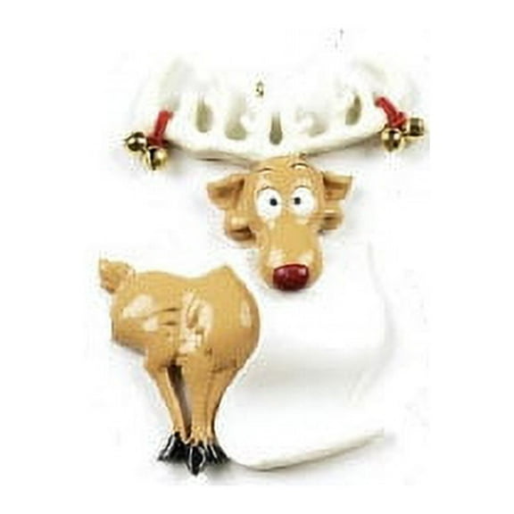 Reindeer Scroll Personalized Christmas Ornament , Kids Christmas Ornament, Christmas Decoration for Tree, Christmas Tree Ornament