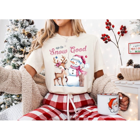 Reindeer Shirt, Up to Snow Good T-shirt, All Size S-5Xl
