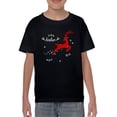 thumbnail image 1 of Reindeer Sister T-Shirt Juniors -Smartprints Designs,  Small, 1 of 3