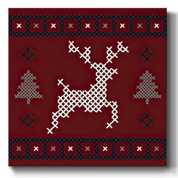 Reindeer Sweater- Gallery Wrapped Canvas