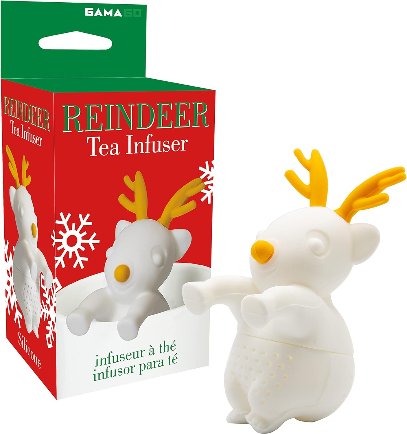 Reindeer Tea Infuser 100 Silicone NonToxic Resusable Loose Tea
