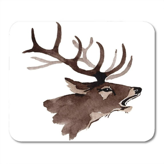 Reindeer Wild in Watercolor Full Name of The Aquarelle Mousepad Mouse Pad Mouse Mat 9x10 inch