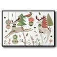 thumbnail image 1 of Reindeer Wishes Collection A - Framed Gallery Wrapped Holiday Canvas - 27 x 41 - Black Frame, 1 of 8