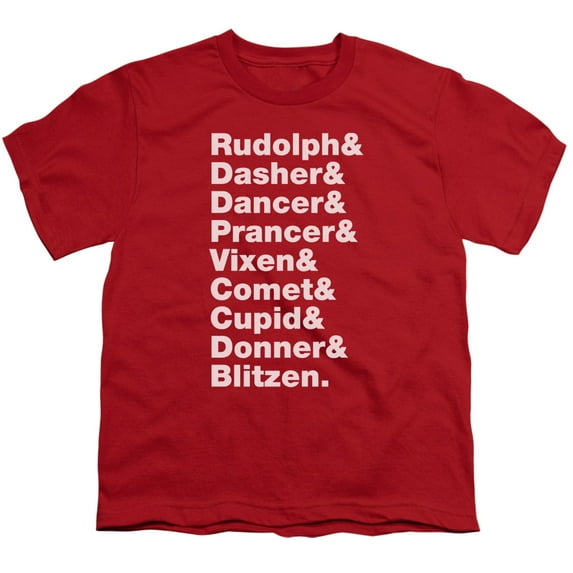 - Reindeer - Youth Short Sleeve Shirt - Large
