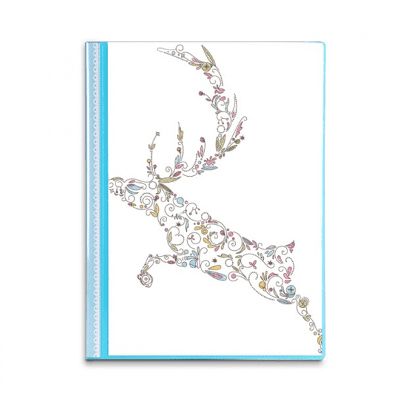 Reindeer mas Pattern Book Sheet Protectors Portfolio Binder Folder