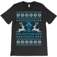 thumbnail image 1 of Reindeers Are Better Than People Funny Christmas Holiday Quote Graphic T-Shirt G4849, Up to 5XL, 1 of 2