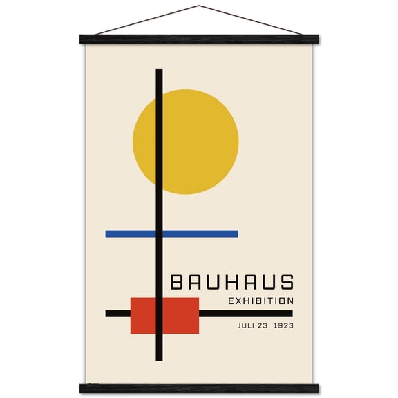 Reinders: Bauhaus - Exhibition Wall Poster with Magnetic Frame, 22.375" x 34"