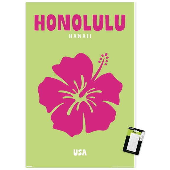 Reinders: Destinations - Destination Honolulu Wall Poster, 22.375" x 34"