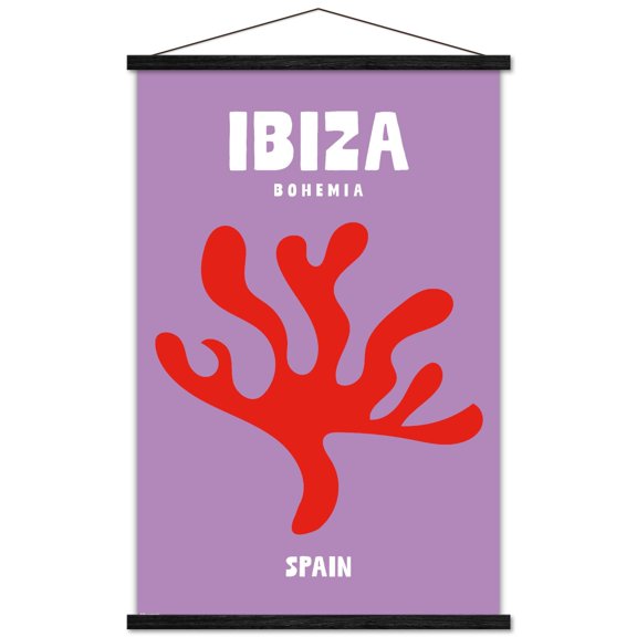 Reinders: Destinations - Destination Ibiza Wall Poster with Magnetic Frame, 22.375" x 34"